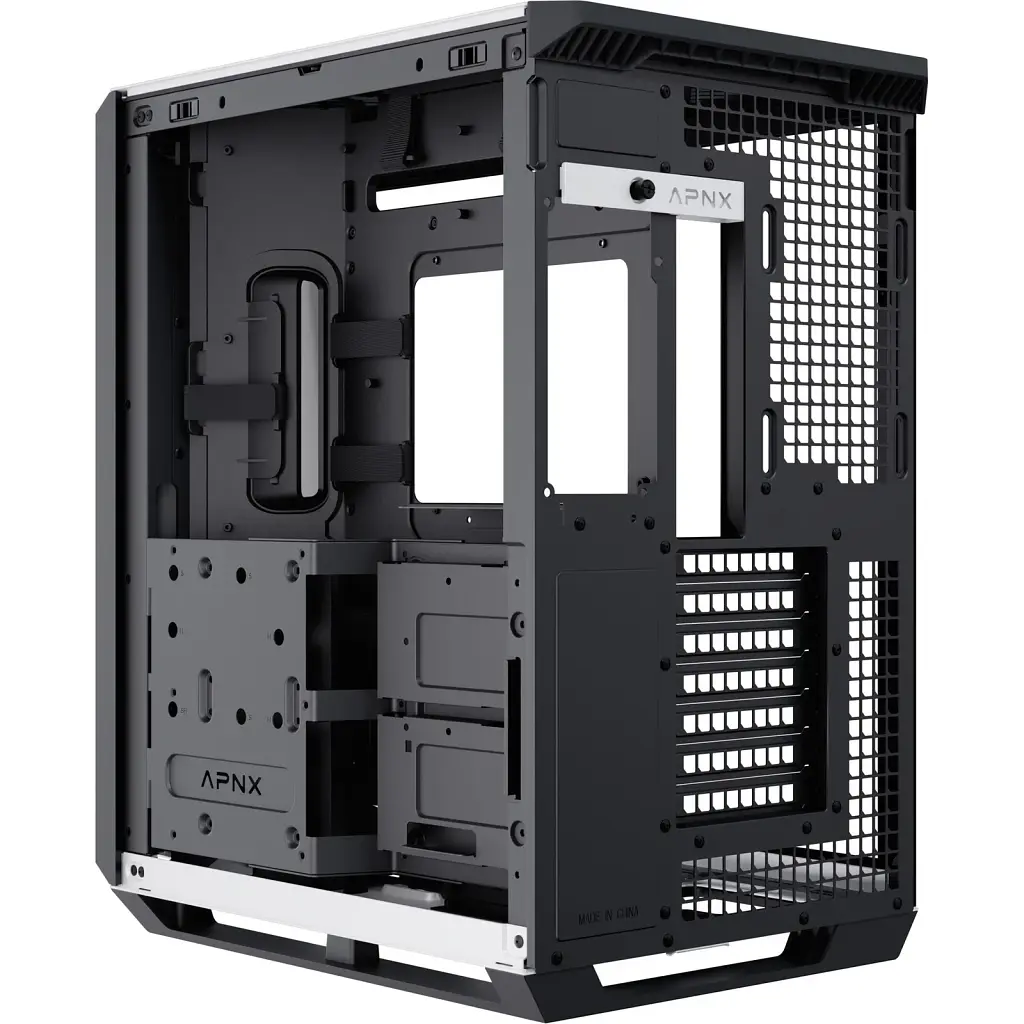 Корпус для ПК APNX V1-W Black/White (APCM-VI01103.M1) - фото 7