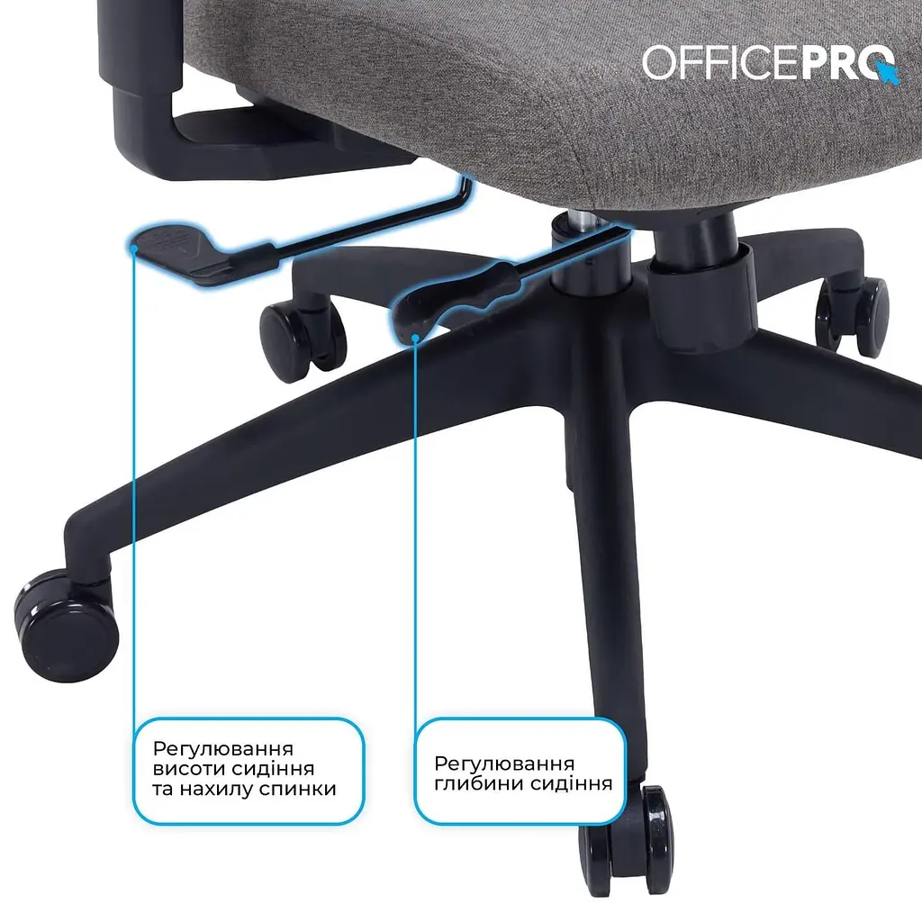 Офісне крісло OfficePro Skyline OC580-B-DG-DG (OC580-B-DG-DG) - фото 12