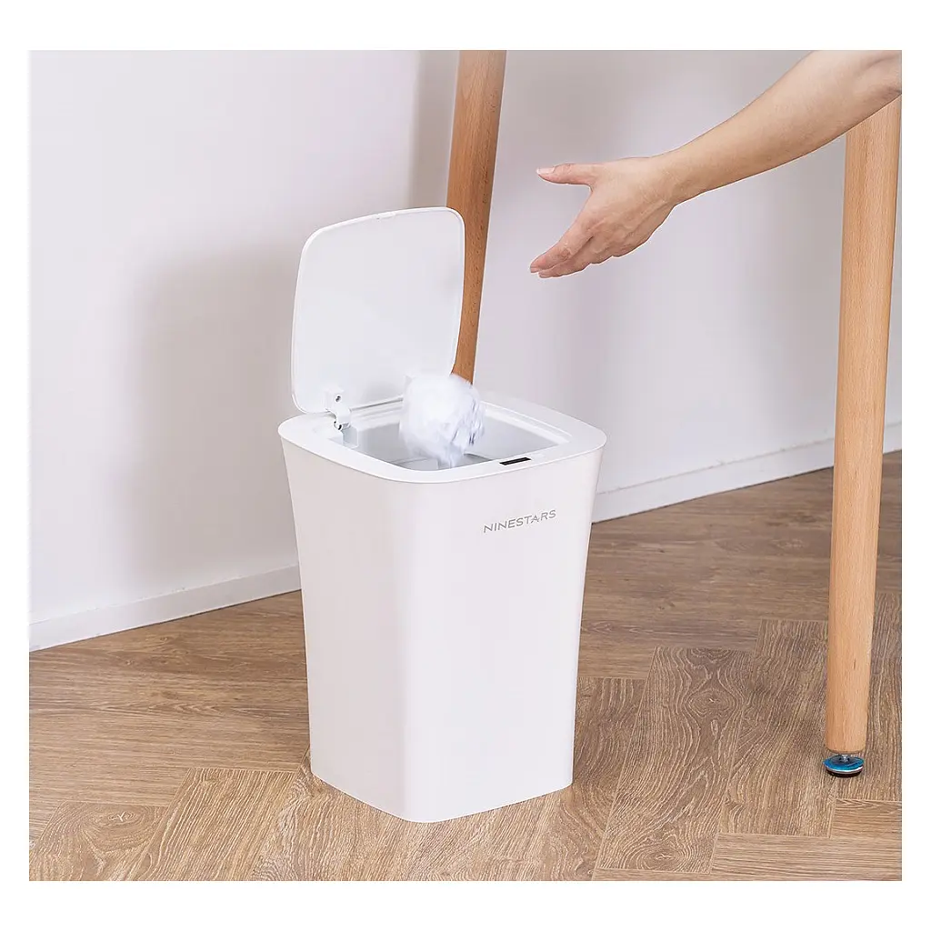 Контейнер для сміття Xiaomi Ninestars Waterproof Induction Trash White (DZT-10-11S) - фото 5