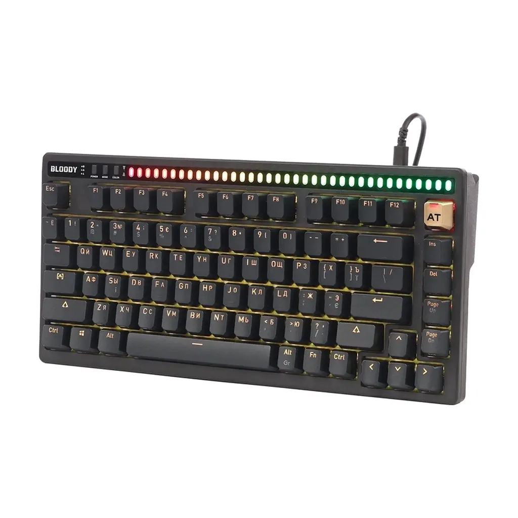 Клавіатура A4Tech Bloody AT75 USB RGB UA Black (4711421002769) - фото 3