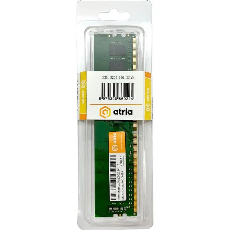 Модуль пам'яті ATRIA DDR4 16Gb 3200MHz UAT43200CL22K1/16 (UAT43200CL22K1/16) - фото 3