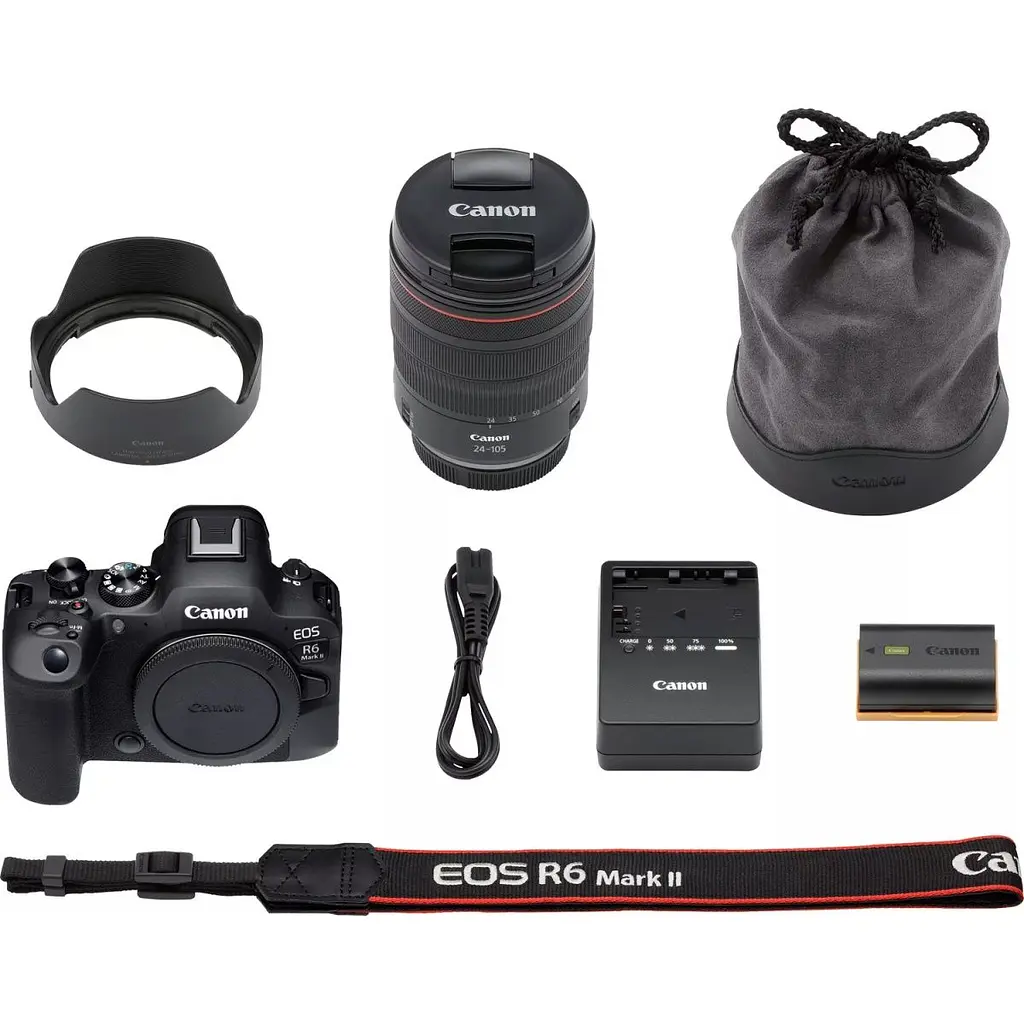 Бездзеркальний фотоапарат Canon EOS R6 Mark II Kit RF 24-105mm f/4L IS USM (5666C029) [121444] - фото 11