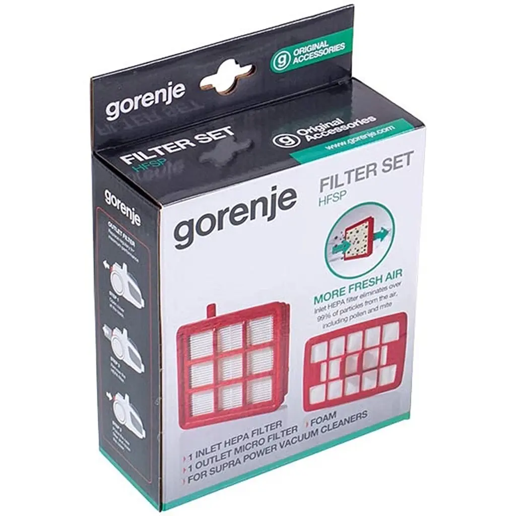 Аксесуари для пилососiв Gorenje Set Hepa Filter (466439)