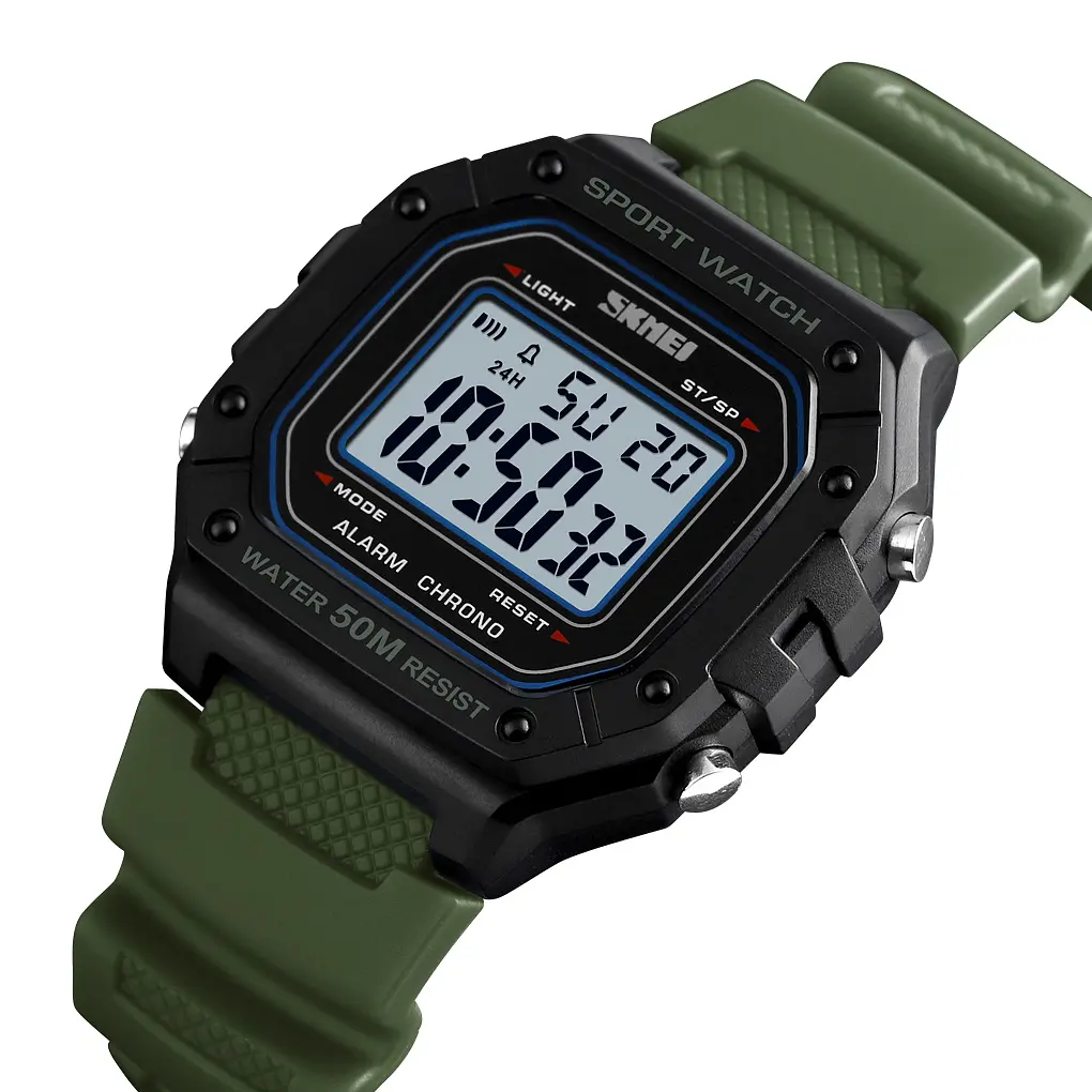 Годинник наручний чоловічий 1496AG Army Green Skmei acs0030718 - фото 2