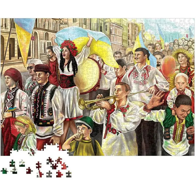 Дитячі пазли Енергія Плюс Незламна Україна 1000 елементів 84832 - фото 2