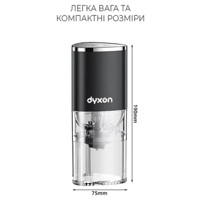 Кавомолка DYXON MEGAGRIND 155 Black (DXNKMMGGD155B) - фото 7
