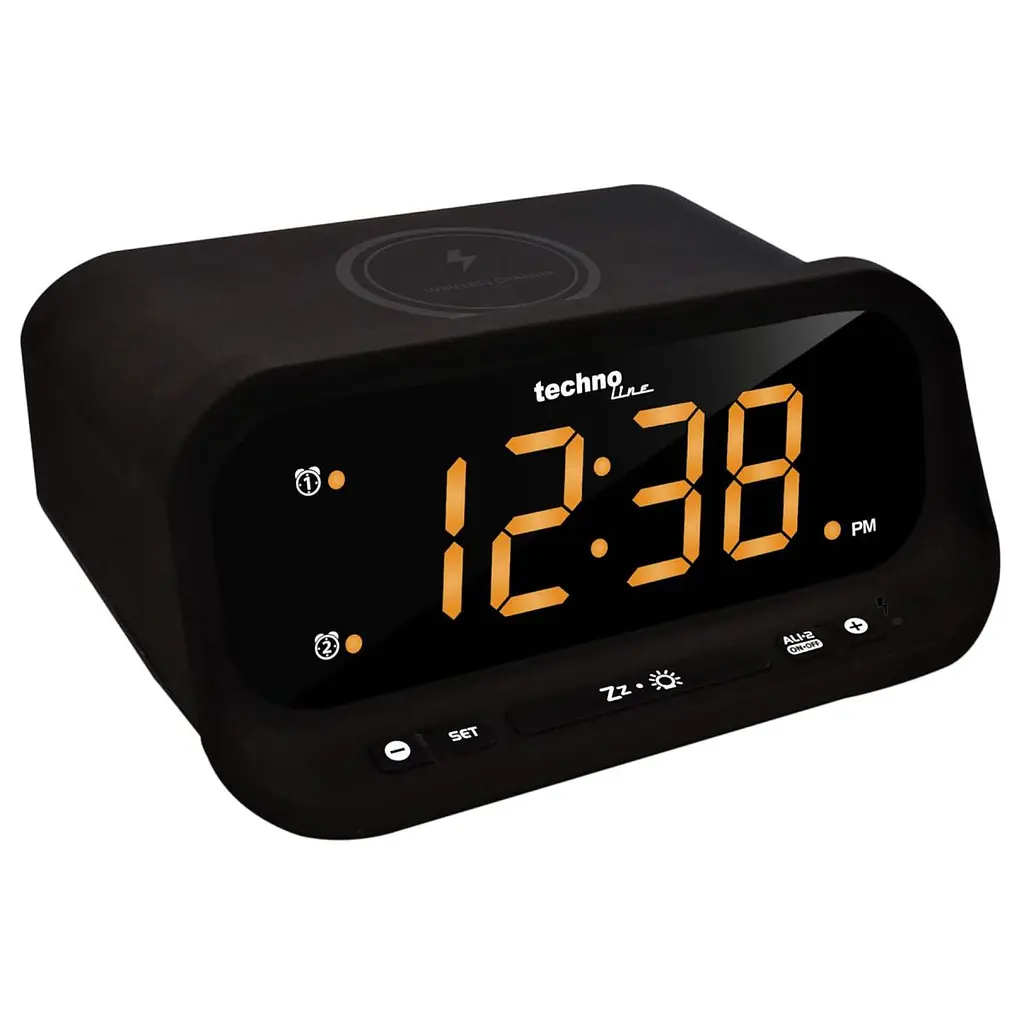 Годинник настільний Technoline WT477 Wireless Mobile Charging Black (WT477) - фото 3