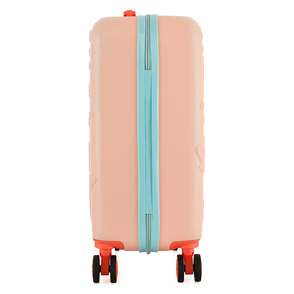 Валіза дитяча Semi Line 20 дюймів (S) дюймів (S) Pink/Blue, ABS пластик, 4 колеса 360°, ручна поклажа, 34 л, для дітей, персиковий/блакитний - фото 5