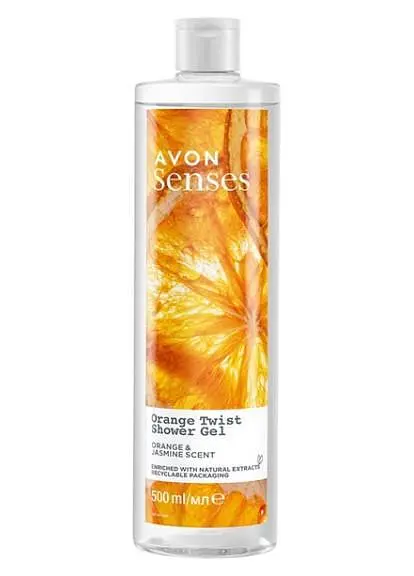 Гель для душу Avon "Соковитий апельсин" SENSES 500 мл