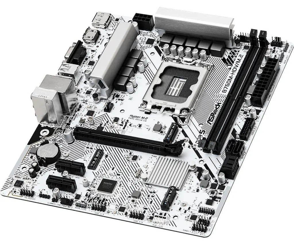 Материнська плата AsRock B760M-HDV/M.2 (B760M-HDV/M.2_) (Socket 1700, Intel B760, Micro-ATX) - фото 2