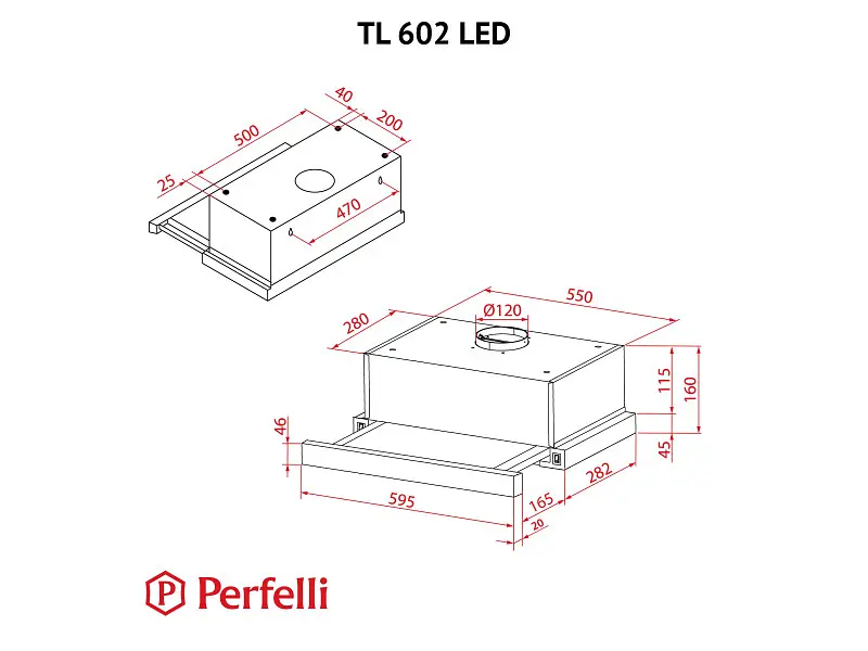 Витяжка Perfelli TL 602 WH LED - фото 12