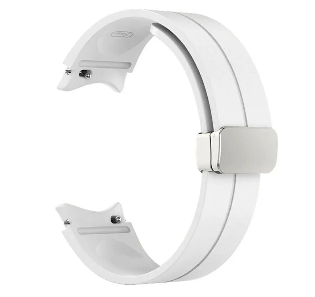 Ремешок Primolux Magnetic Silicone для часов Samsung Galaxy Watch 4/Watch 5/Watch 5 Pro White S/M - фото 2