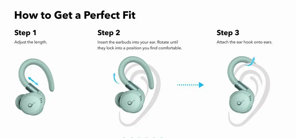 Bluetooth-гарнітура Anker SoundCore Sport X20 Зелений (A3968G61) - фото 4