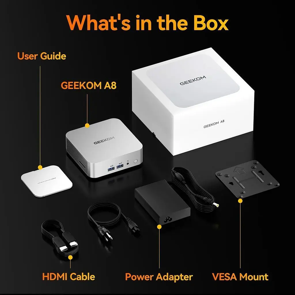 Неттоп Geekom A8 32/1TB (GMA8R78745HS-321T-EU) EU [157854] - фото 3