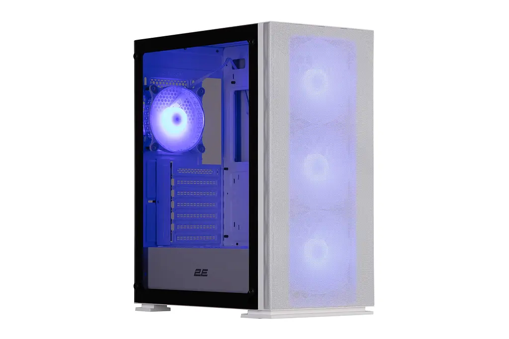 2E Gaming Корпус Virtus Neo G3301NW без БП 2xUSB3.0, 1xUSB2.0, 3x140мм ARGB, 1x120мм ARGB, VGA 340мм, LCS ready, контроллер с пультом, TG Side Panel, ATX, белый - фото 5