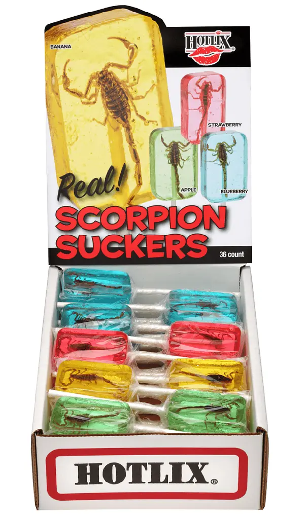 Льодяник зі скорпіоном Hotlix Scorpion Suckers Lollipop 1шт, 28г - фото 4