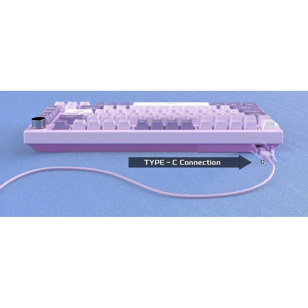 Клавіатура MageGee SKY 81 RGB Violet Switch Violet (6971969727939) [164304] - фото 7