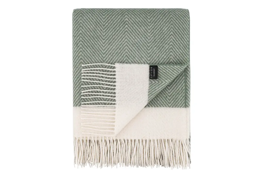 Плед Ardesto Leonardo  Bianco 140x200 см 100% вовна зелений (ART0504LB) - фото 4