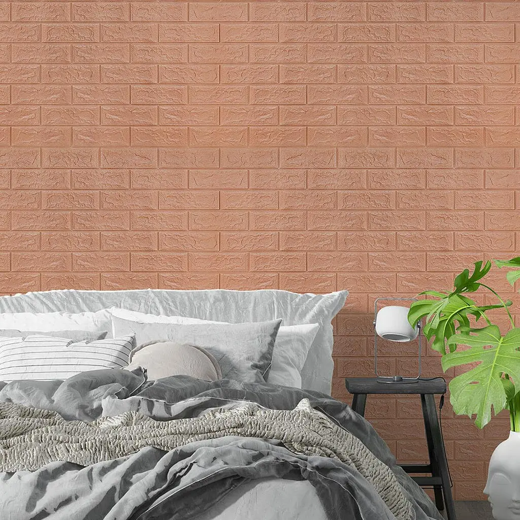 3D панель Sticker Wall самоклеющаяся кирпич Пудра 700х770х5мм SW-00001801 - фото 5