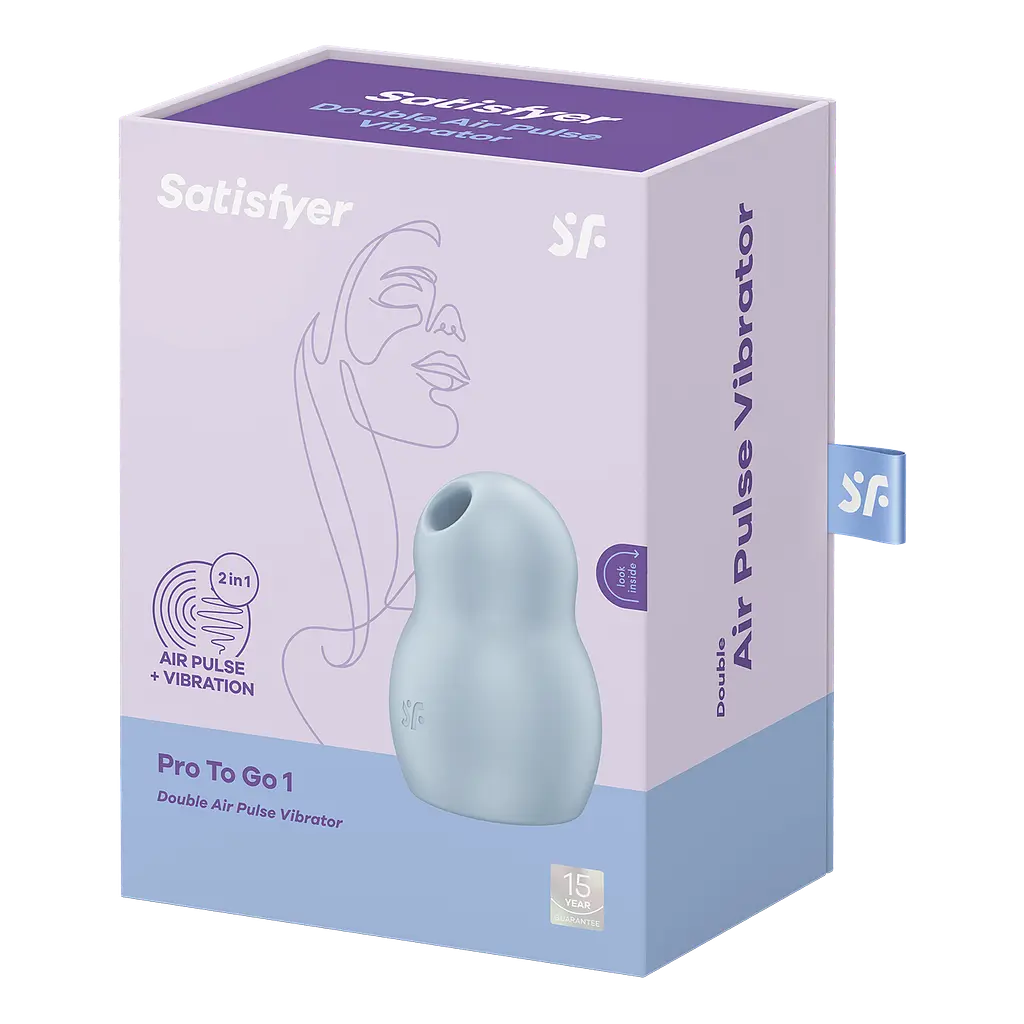 Вакуумний кліторальний стимулятор Satisfyer Pro To Go 1 Blue - фото 7