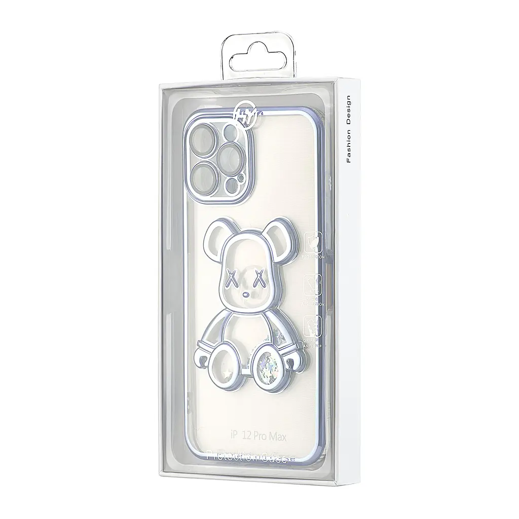 Чохол Shining Bear Case Protected Camera iPhone 12 Pro Max Blue - фото 2