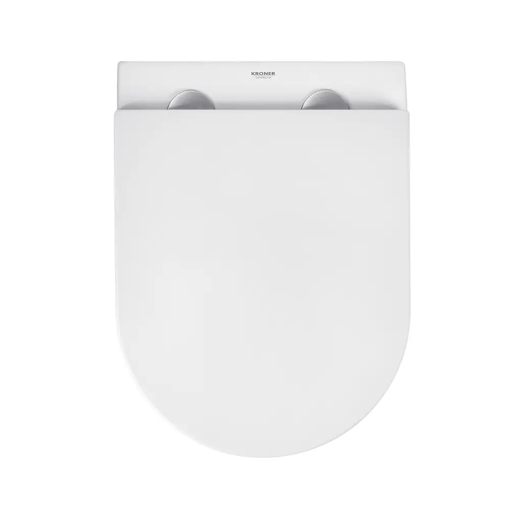 Комплект 4 в 1: Инсталляция Grohe Rapid SL 3 в 1 38772001 + Унитаз безободочный Kroner Harz WHI493736 RIMLESS с сиденьем Slim Duroplast / Soft-close / Quick relase KH493736WHIR - фото 10