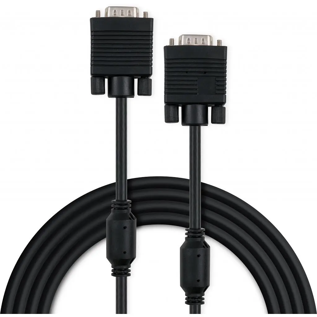 Кабель мультимедійний VGA M to VGA M 3.0m Vinga (VCPVGAF3BK) - фото 2