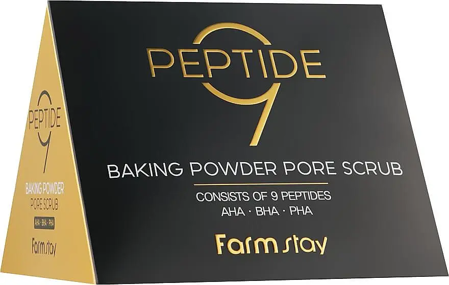 Скраб з пептидним комплексом і амінокислотами FarmStay Peptide 9 Baking Powder Pore Scrub 7 г - фото 2