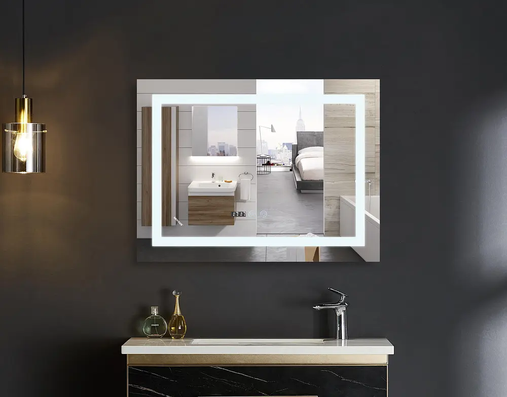 Дзеркало Mixxus Warm MR02-100x70 (годинник, LED-підсвічування, антизапотівання) MI6002 - фото 9