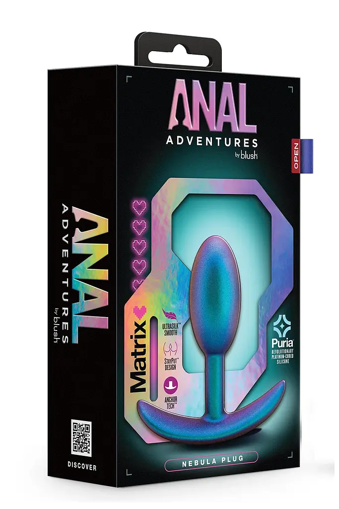 Анальная пробка Anal Adventures Matrix Nebula Plug 8.9 см (фиолетовый) - фото 5