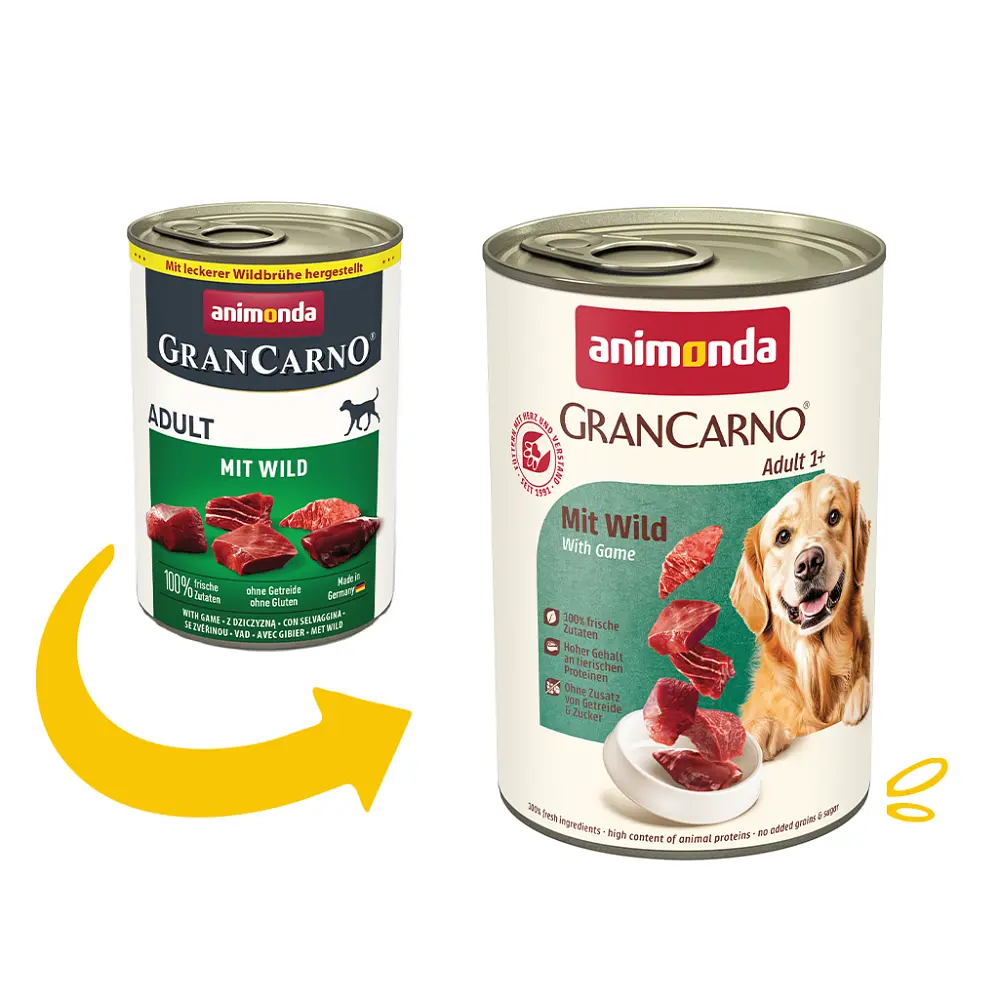 Вологий корм для собак Animonda Gran Carno Adult Game з дичиною 400 г (арт.82478) - фото 2