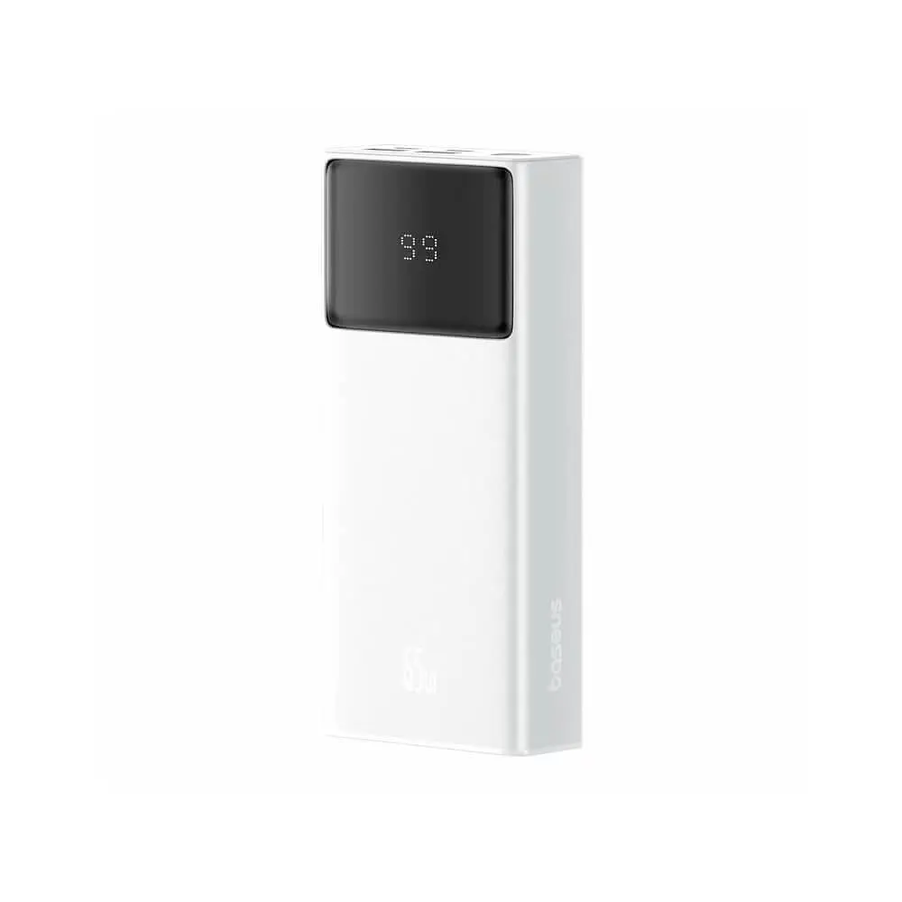 Зовнішній акумулятор для ноутбуків Baseus Star-Lord Digital Display 20000mAh 65W P10022906213-00 білий - фото 6