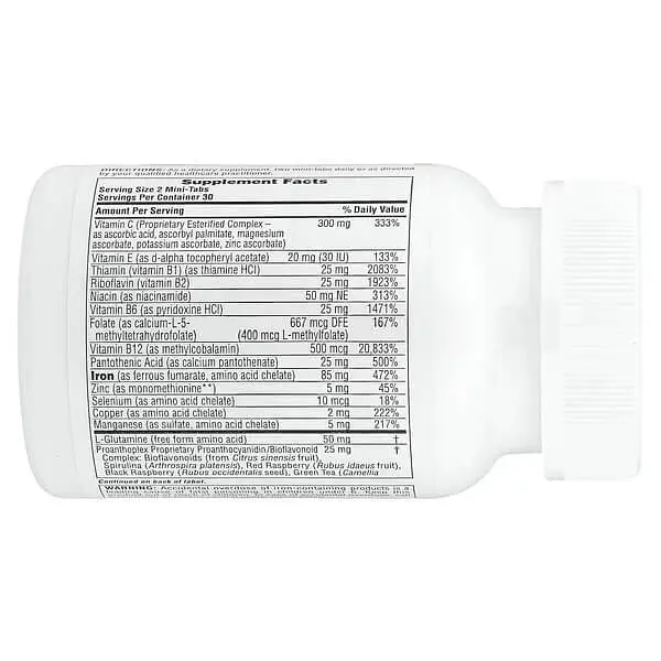 Залізо Hema-Plex 60 міні-таблеток із повільним вивільненням NaturesPlus vit0005965 - фото 2