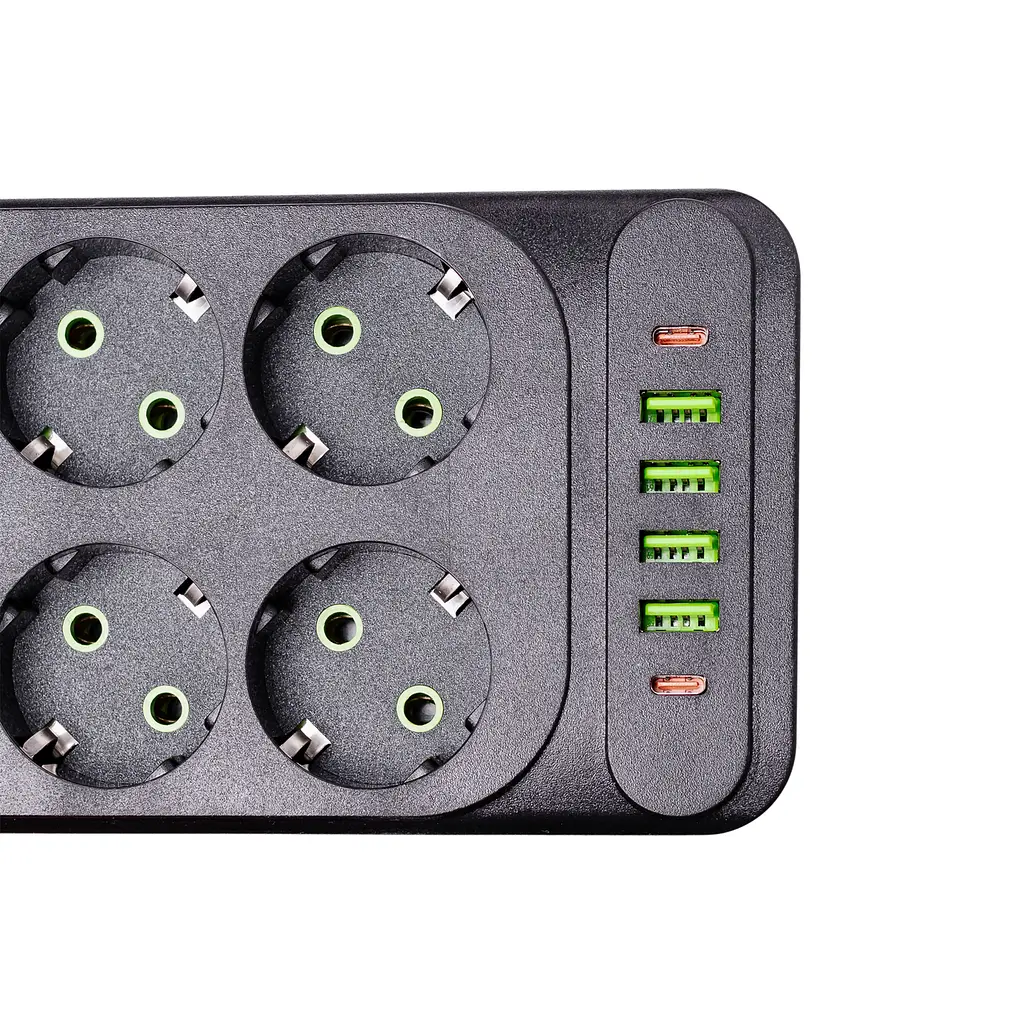 Мережевий фільтр-подовжувач POWER 6 розеток 6 USB 3 метри Yiwu HP-5-15 - фото 17