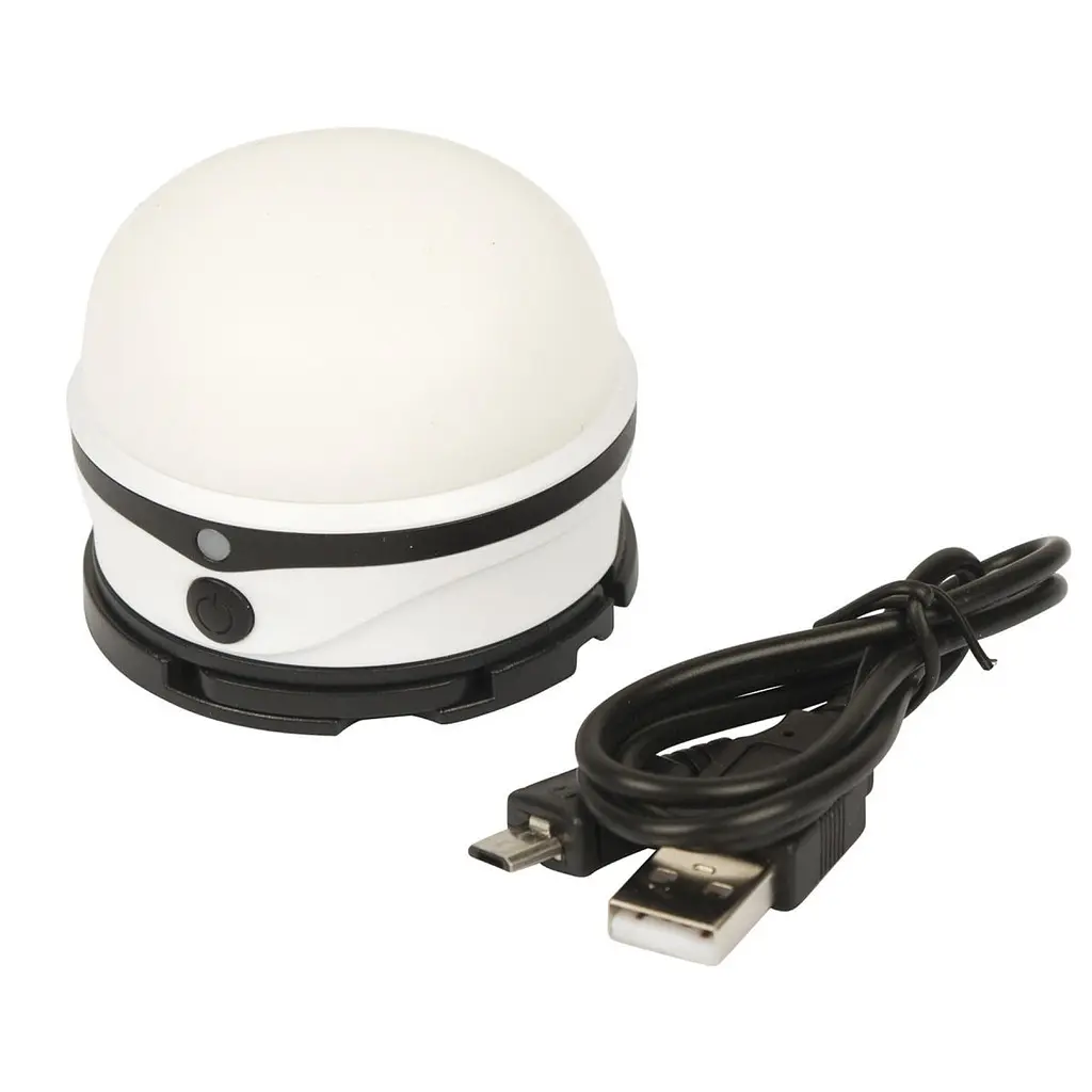 Ліхтар кемпінговий Bo-Camp Kuma Silicone Rechargeable 200 Lumen White/Black (5818808) - фото 4