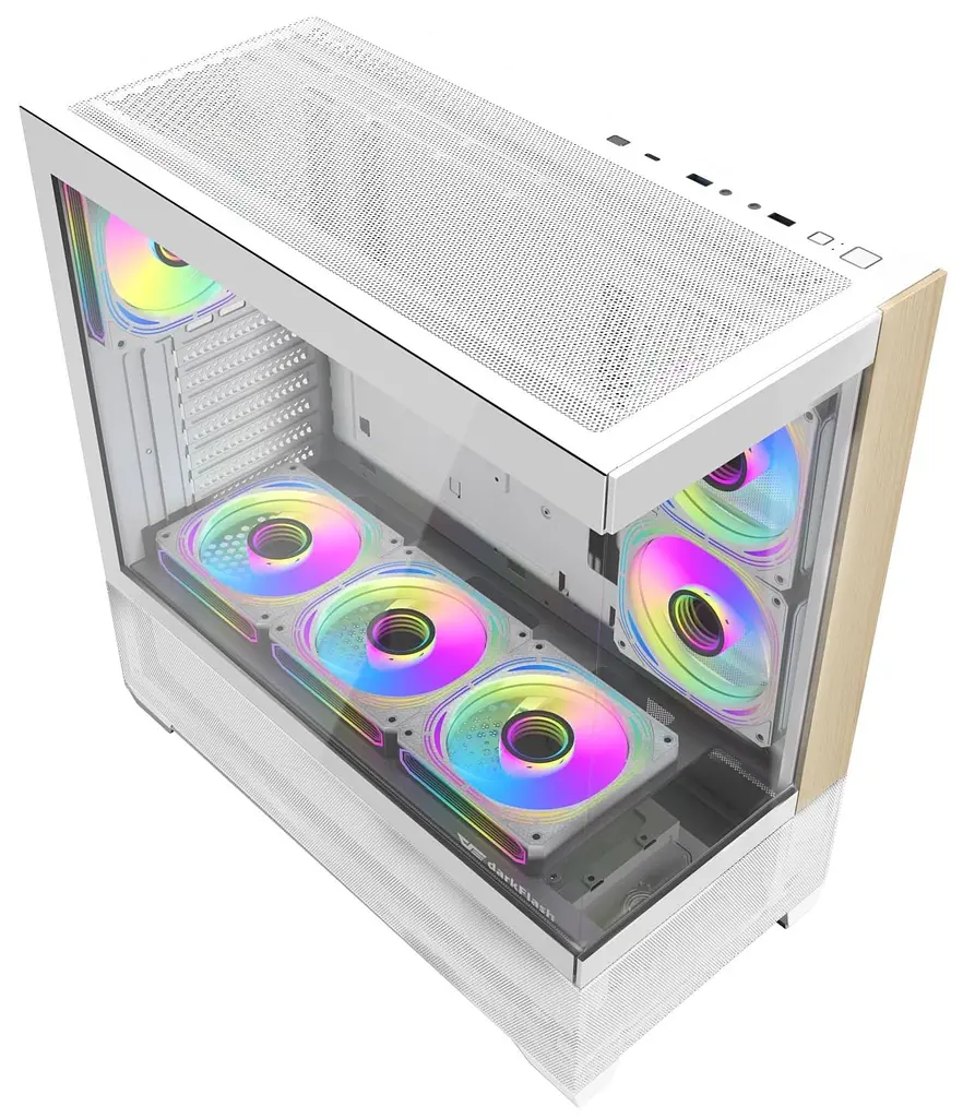Корпус Darkflash DS900W AIR без блока питания, белый (DS900W AIR WHITE) - фото 3