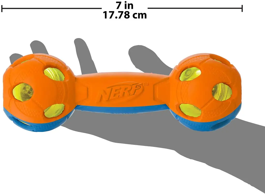 Світна гантеля для собак Nerf Dog 7in LED Bash Barbell - фото 5