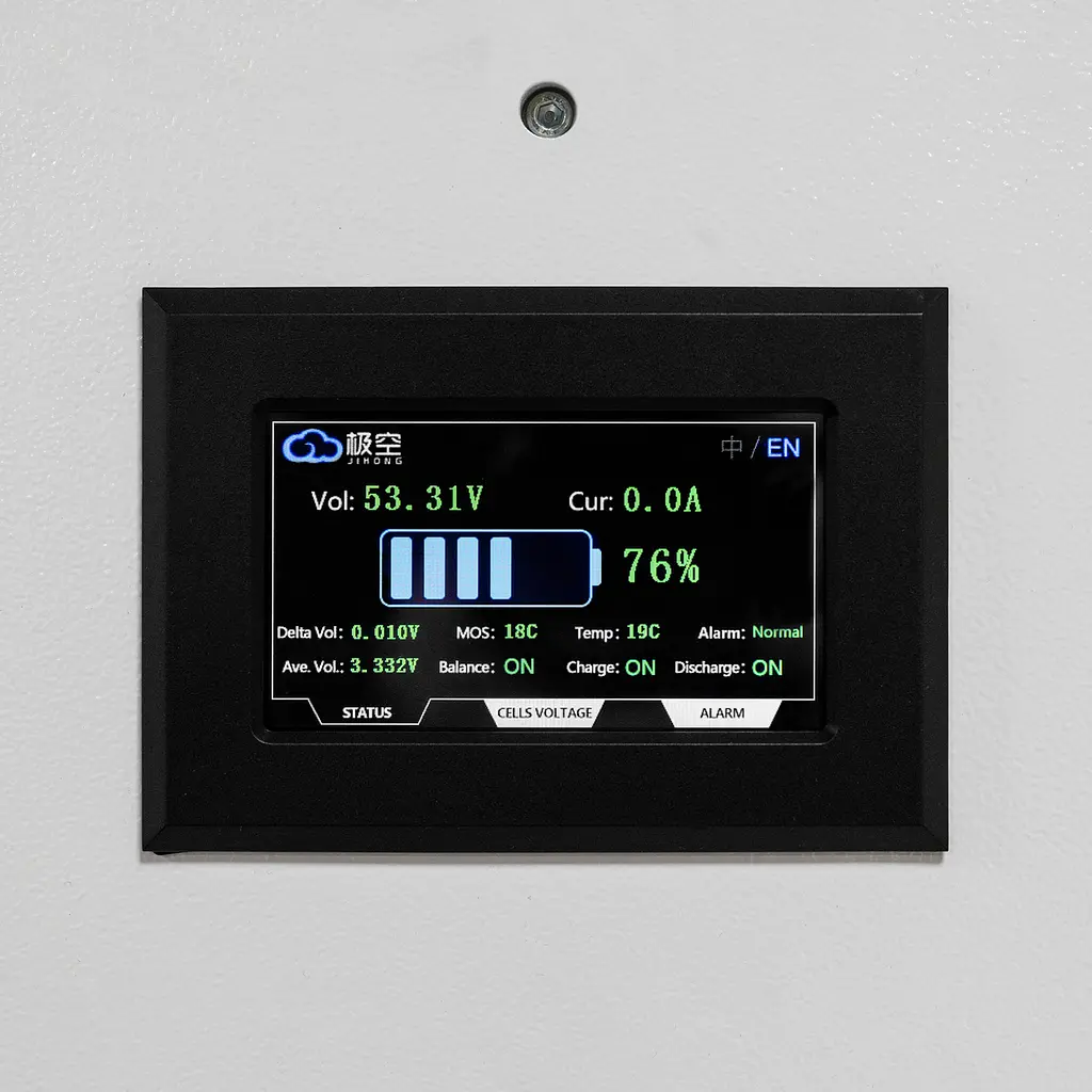 Акумулятор LP LiFePO4 51,2V - 100 Ah (5120Wh) (BMS 100A/50А) метал LCD Smart RS485/CAN JK настінний - фото 7