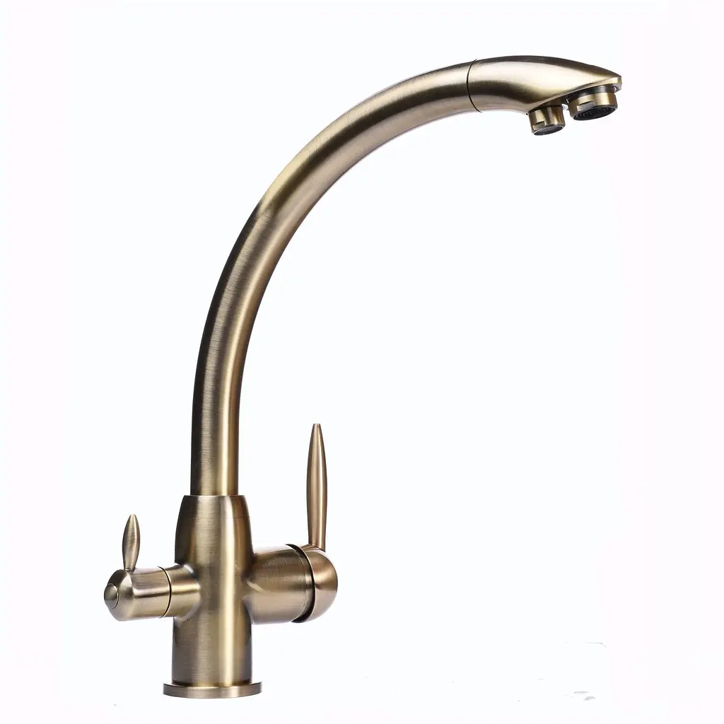 Змішувач для кухні під осмос Globus Lux Lazer GLLR-0777-9-BRONZE (14962) - фото 3