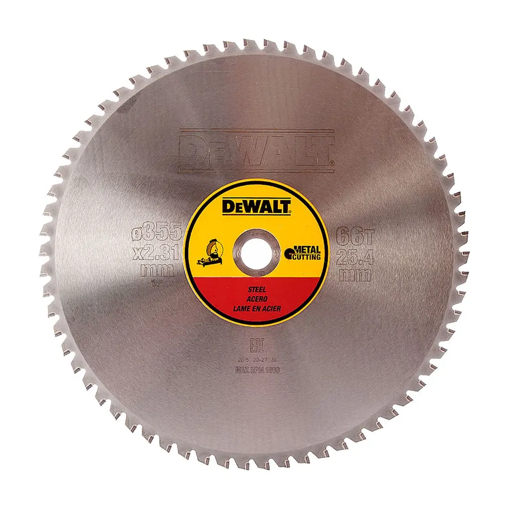 Диск пиляльний DeWALT METAL CUTTING, 355 х 25.4 мм, 66 z, TCG, 1.5 град, 1800 об/хв. (DT1926)