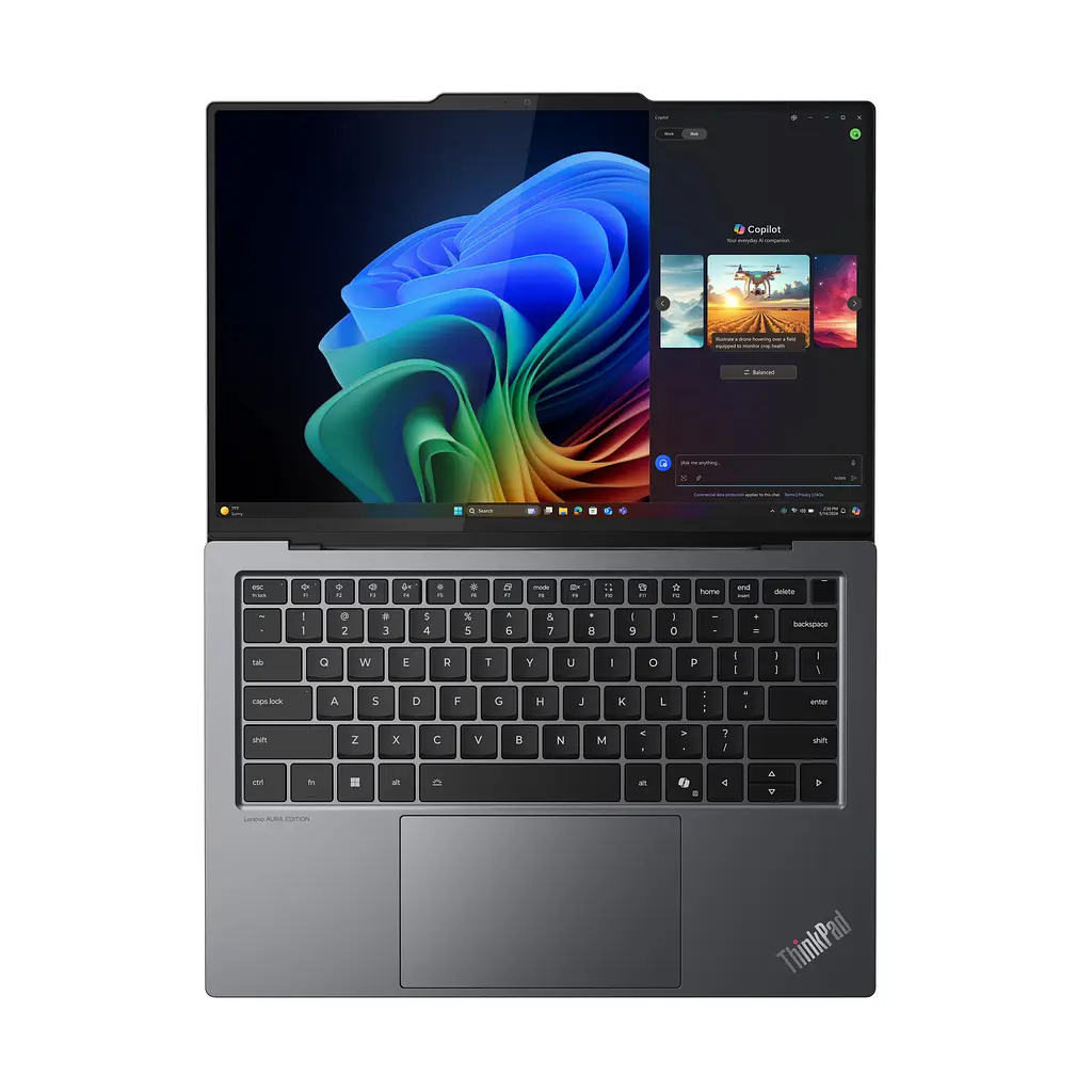 Ноутбук Lenovo ThinkPad X9-G1 14 2.8K OLED Touch, Intel U7-258V, 32GB, F2TB, UMA, Win11P, сірий (21QA001YRA) - фото 5