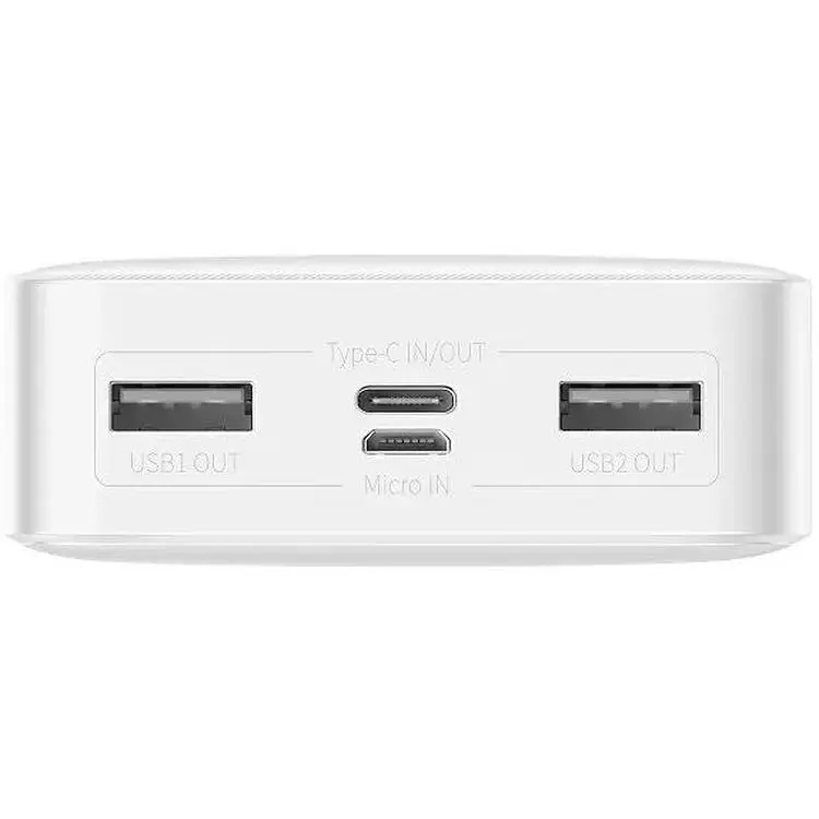 Портативна батарея Baseus Bipow Digital Display Power Bank 20000 mAh 15W Overseas Edition PPBD050102 White - фото 2