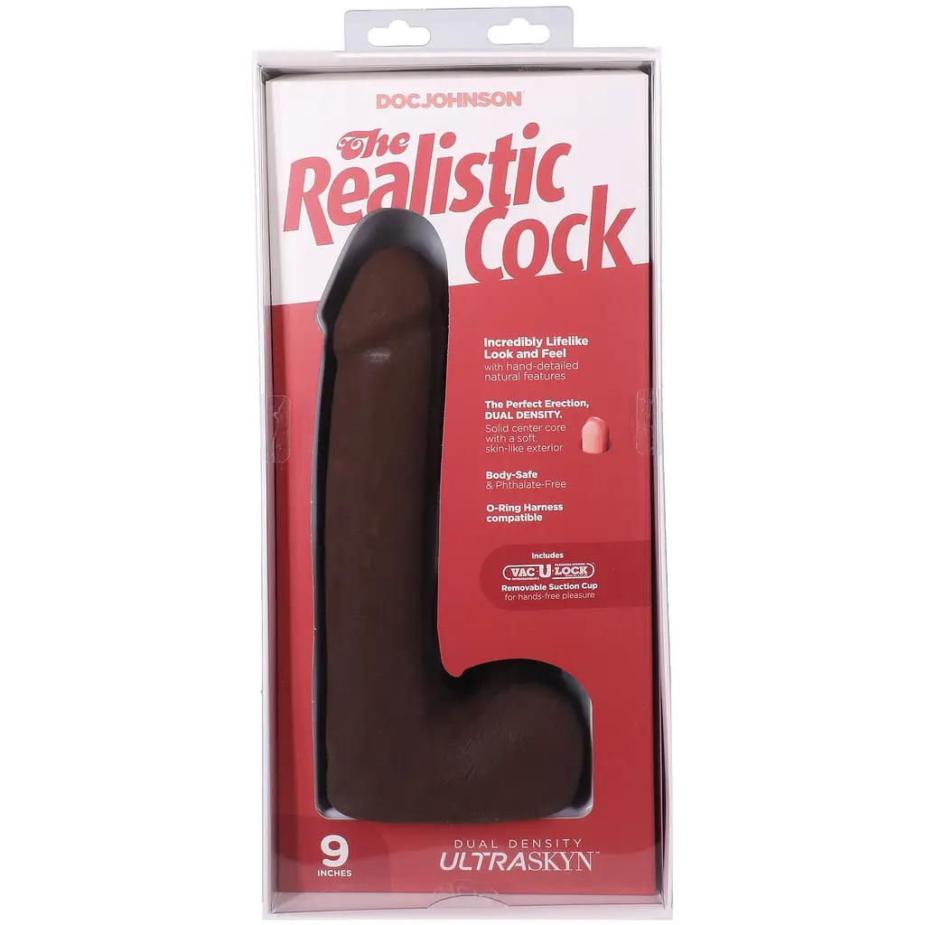 Фалоімітатор Doc Johnson The Realistic Cock ULTRASKYN 9 Inch with Balls, 22.9 см - фото 10