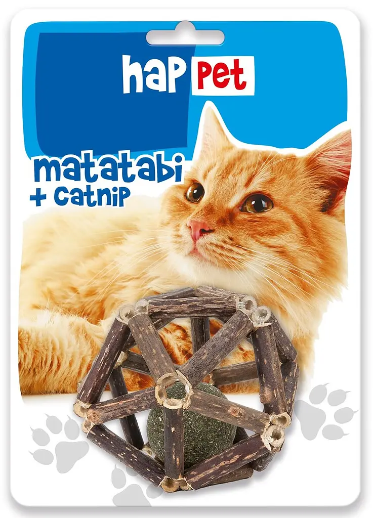 Happet Іграшка для котів "Брязкальце" з Мататабі та котячою м'ятою (7,5-8 см) (KM02) - фото 2