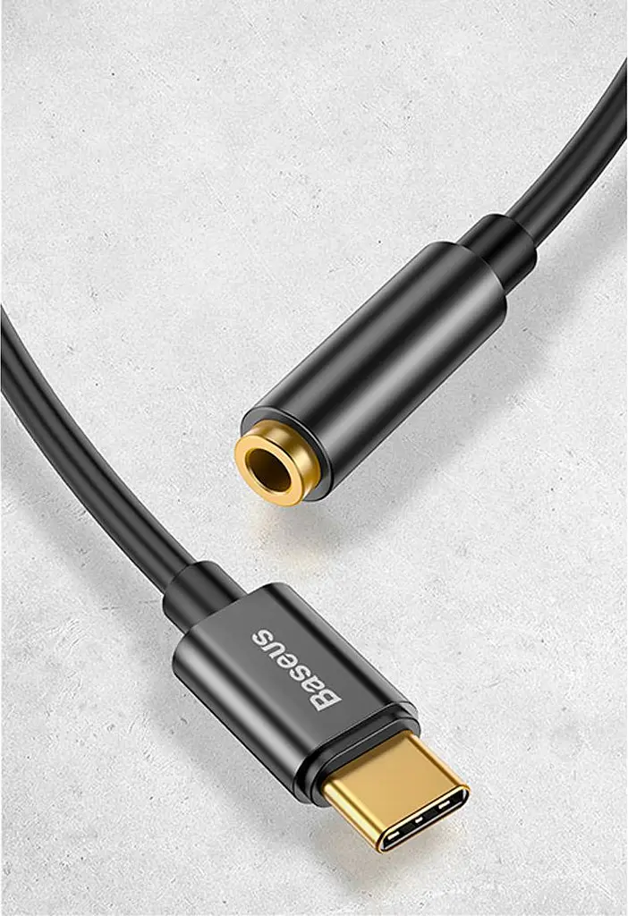 Перехідник Baseus L54 Male USB-C to 3.5mm Black (CATL54-01) [112766] - фото 3