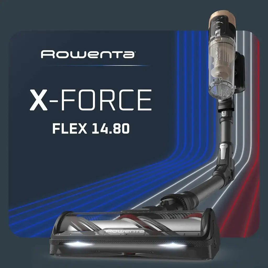 Пилосос бездротовий Rowenta X-Force Flex 14.80 Auto Animal 240 Вт автон. робота до 90 хв HEF system 99.9% чорно-золотий - фото 4