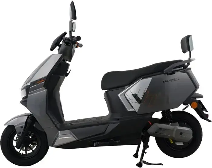 Электроскутер Двухместный Crosser V7 (1600W, 72V/24Ah) Серый - фото 2