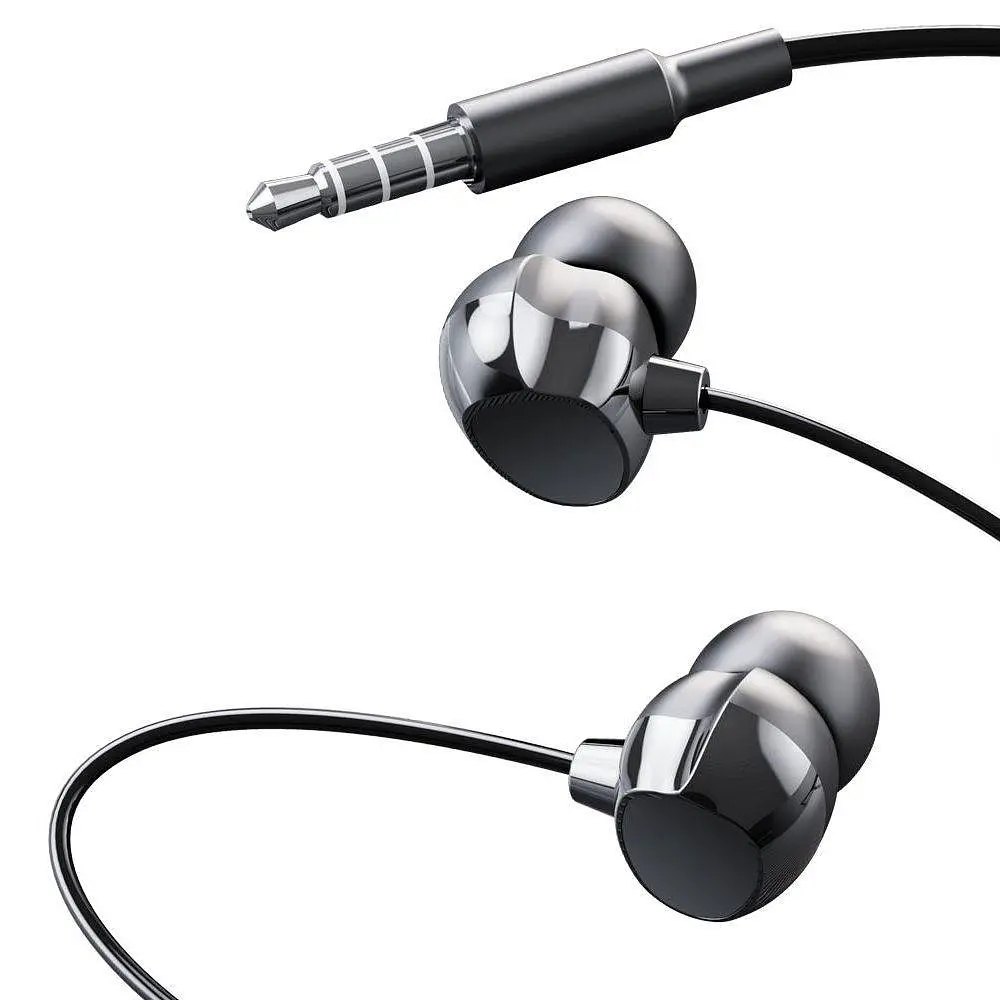 Наушники XO EP53 in-ear 3.5mm earphone черные - фото 2