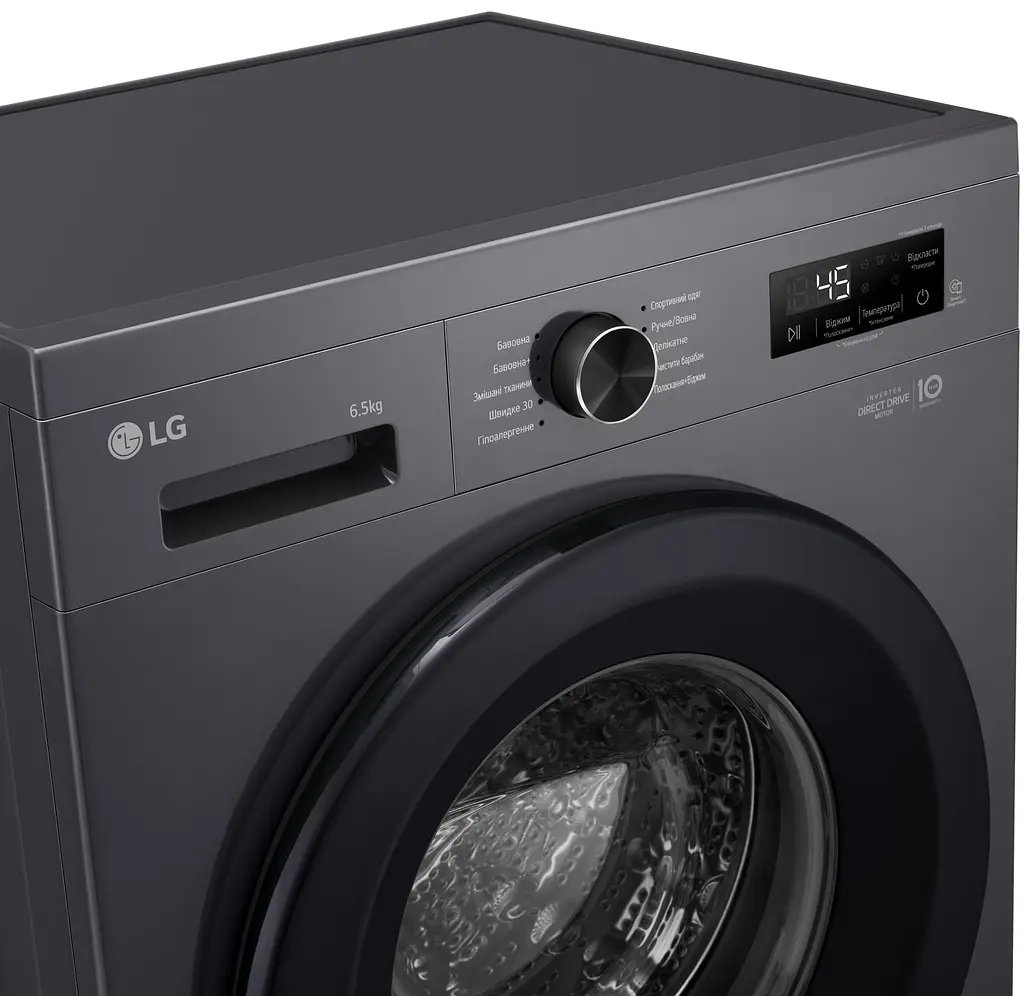 Стиральная машина LG фронтальная 6.5 кг A+++ антрацит - фото 10