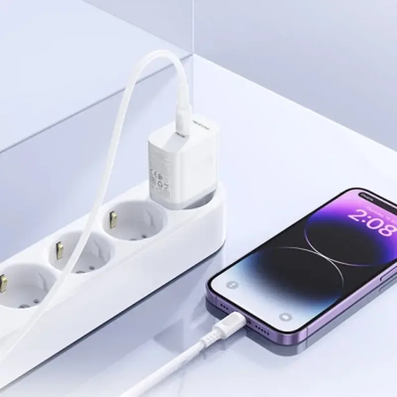 Зарядний пристрій BOROFONE BA99A USB-C PD20W white (6941991121357) - фото 8
